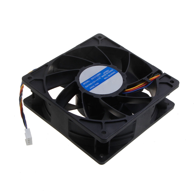 AFR001 SG121238BS Cooling Fan PWM 4P 12V 2.7A Server Cooling Fan 120mm 120x120x38mm 6000 rpm for Bitcoin Miner