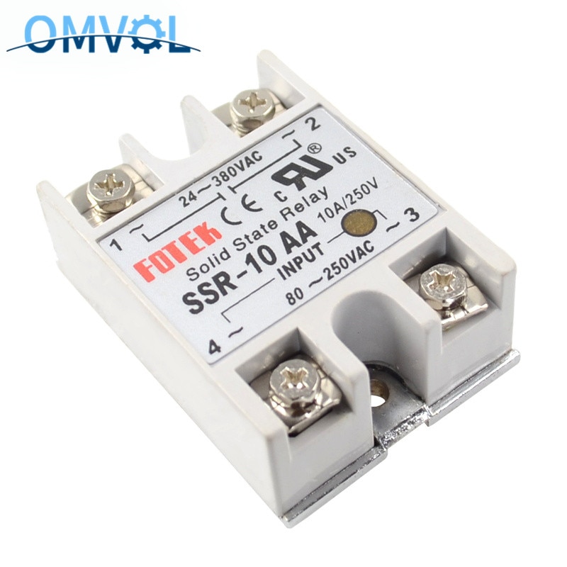 1 st fotek ssr -10da tillverkare 10a ssr relä,ingång 3-32 vdc utgång 24-380 vac ssr -10aa ssr -10dd