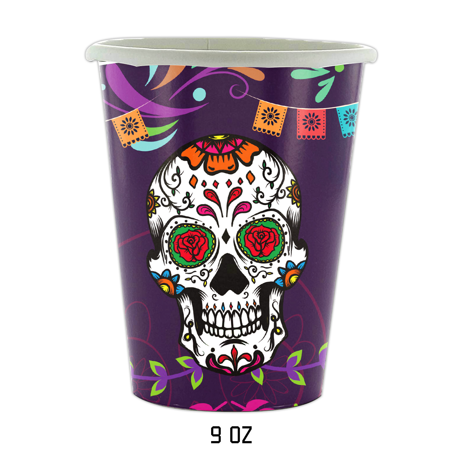 Decoraciones de cumpleaños con tema del Día de los Muertos, vajilla desechable para , servilletas de papel, vasos, platos, manteles, paja: Amarillo fluorescente