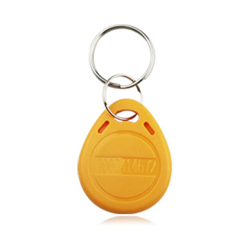 100pcs RFID Tag Access Control Card No.2 ID Keychain Community Access Card 125KHz Proximity Key Fob Access Control Smart Card: 100pcs yellow