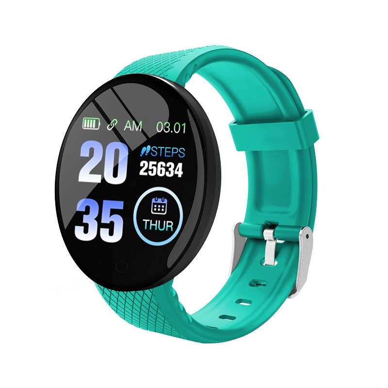 Oled Color Screen Smart Watch Heart Rate Watch Smart Wristband Sport Watches Tracker Smart Band Waterproof Pedometer Smart Watch: green