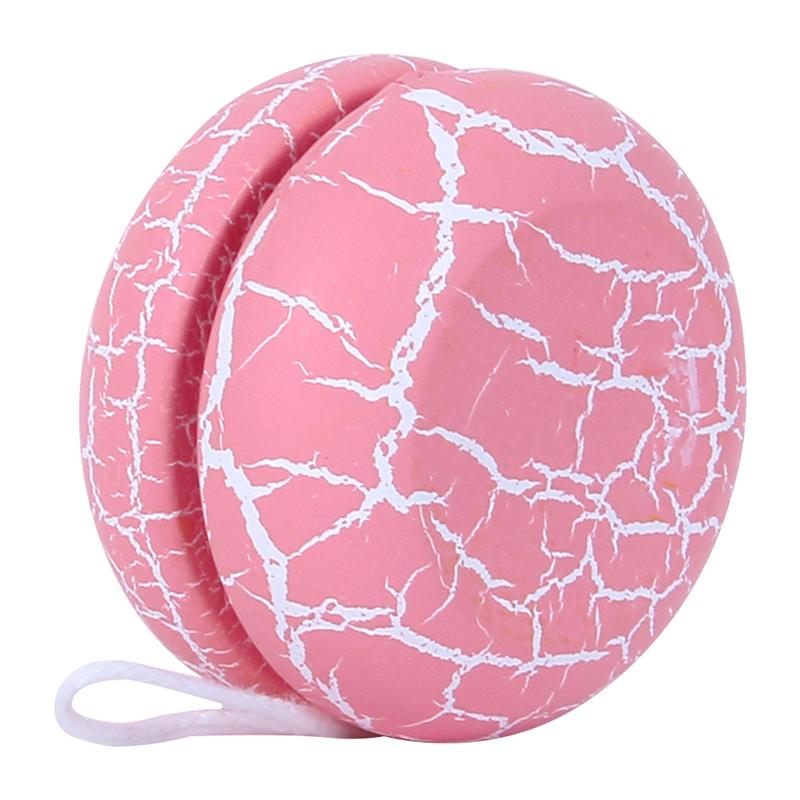 1pc crepe in legno Yoyo Lovely Yoyo Playthings per bambini bambini Tollders: pink