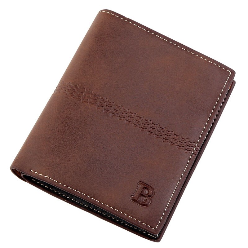 Short Wallet for Men Business Credit Card Holders Slim Men's Wallet Bifold Pu Leather Cards Wallets Luxury Purse Male: G Coffee 2