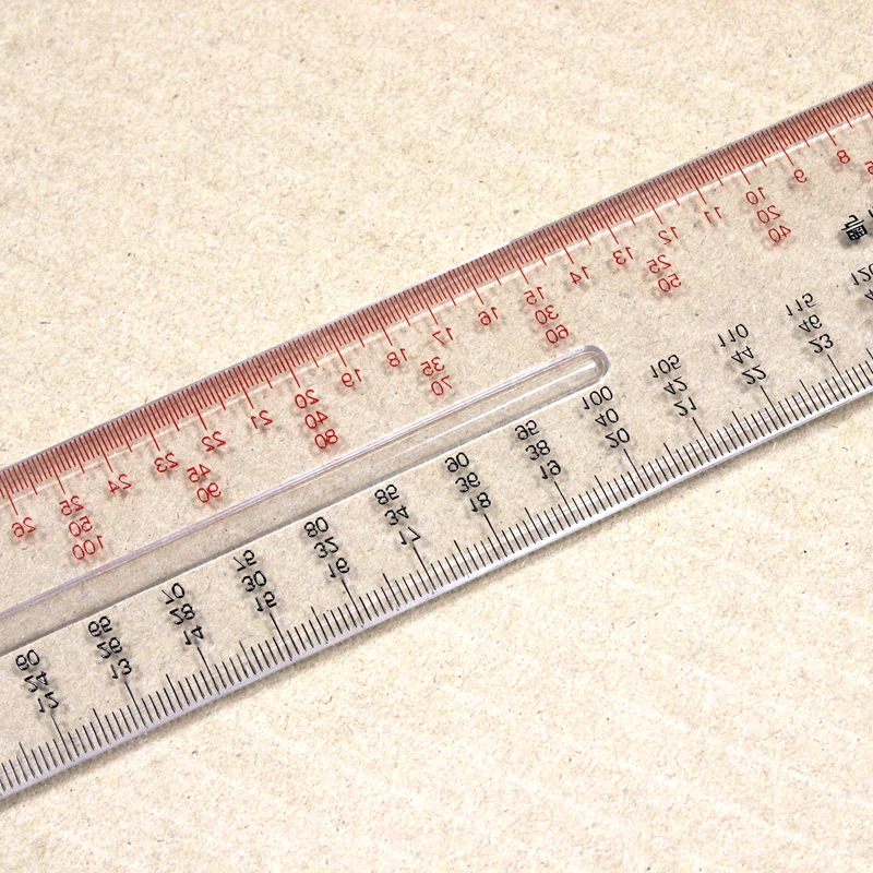 Multi-scale scale acrylic ruler engineer architect technical architecture drawing tool drawing ruler