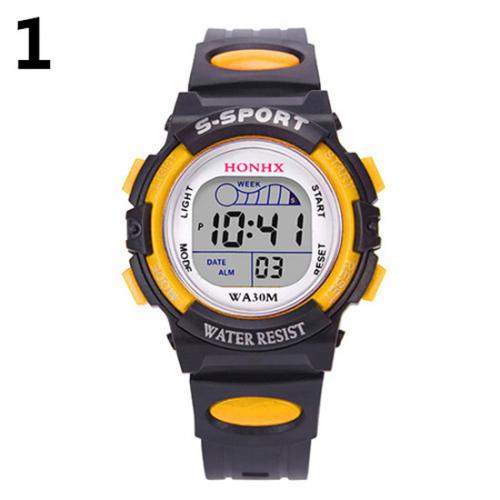 Relojes deportivos para mujer, esfera cuadrada Digital con reloj de pulsera, de , informal, resistente al agua: YELLOW