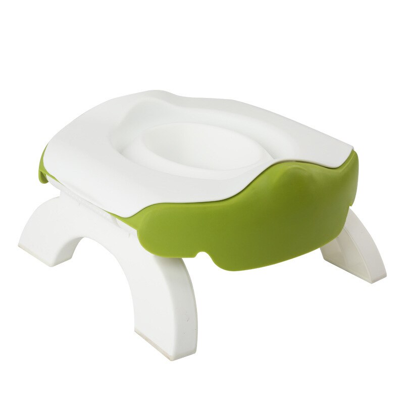 Zuigeling Wc Draagbare Outdoor Potje Vouwen Kinderen Wc Peuter Opvouwbare Reizen Potje 3 In 1 Baby Wc Voor 0-3 Jaar Oud: Green