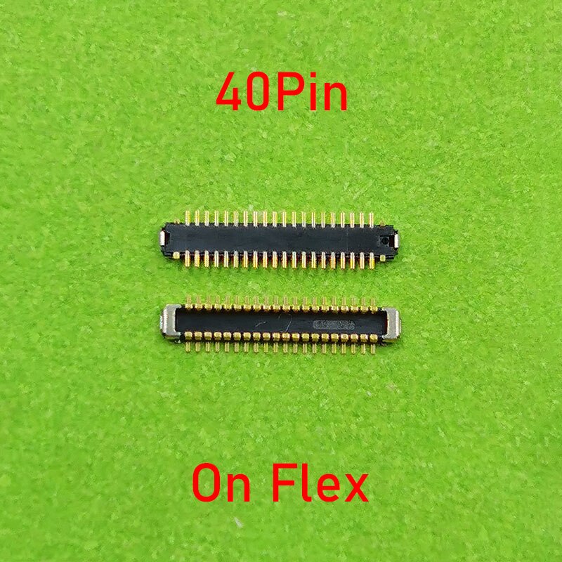 2Pcs 40Pin Lcd-scherm Fpc Connector Op Moederbord Voor Xiaomi Redmi 9/NOTE9PRO 5G/Note 9 pro 5G/Note 9S/Note9 Pro 5G: 2pcs On Flex