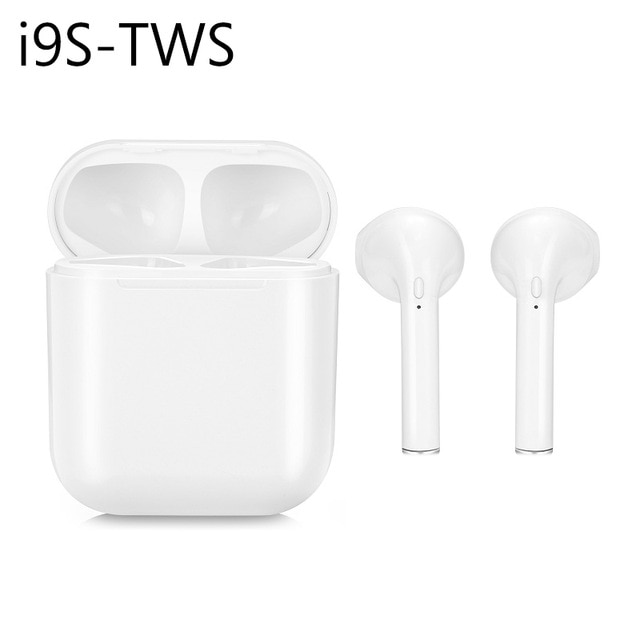 Bluetooth Kopfhörer Luft 2 inPods 12 TWS Drahtlose Sport Ladung Headset Touc Mit i9s i12 Tws Für iPhone Xiaomi Huawei samsung: i9s Weiß Nein Kasten