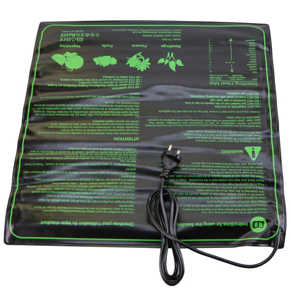 Seedling Heating Mat 3 Sizes Waterproof Plant Seed Germination Propagation Clone Starter Pad US UK EU AU Plug Garden Supplie