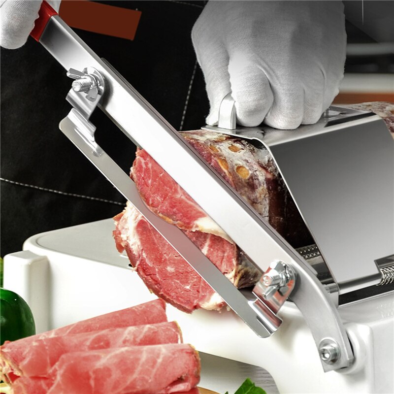 Kitchen Tools Meat Slicing Machine ABS+Stainless Steel Household Manual Thickness Adjustable Meat And Vegetables Slicer Gadget