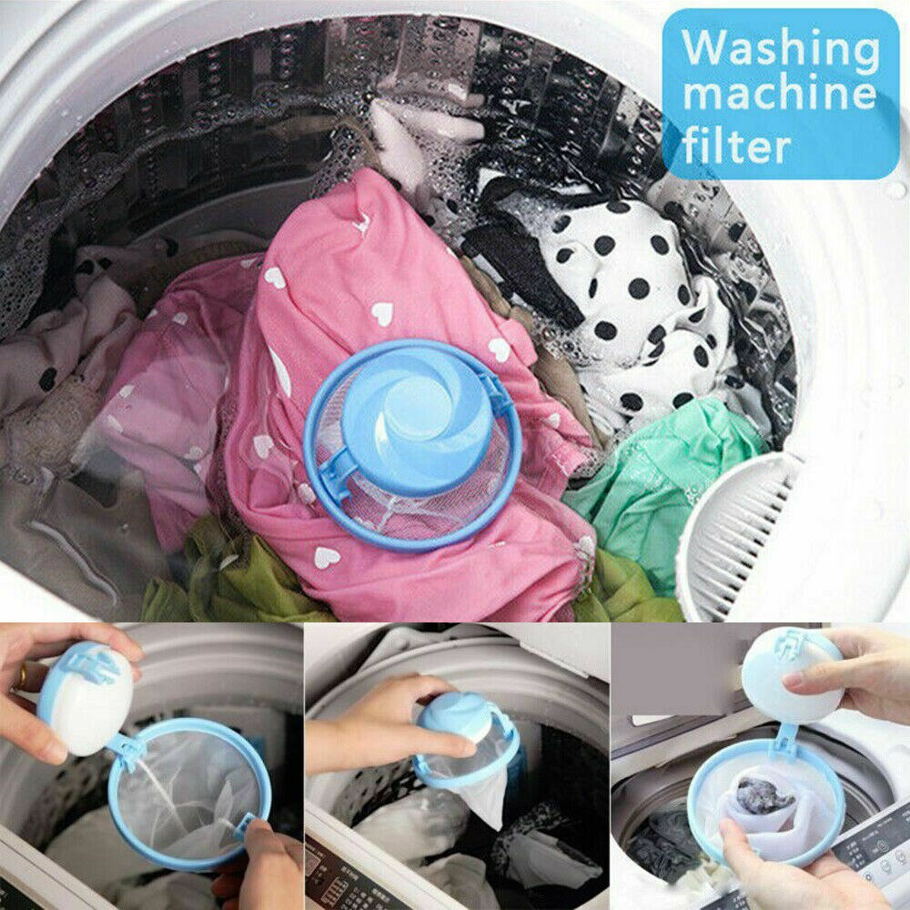 Washing Machine Laundry Filter Bag Mesh Filter Bag Hair Dirt Catch Laundry Filter Bag Drain Hair Catcher Floating Fur Catcher