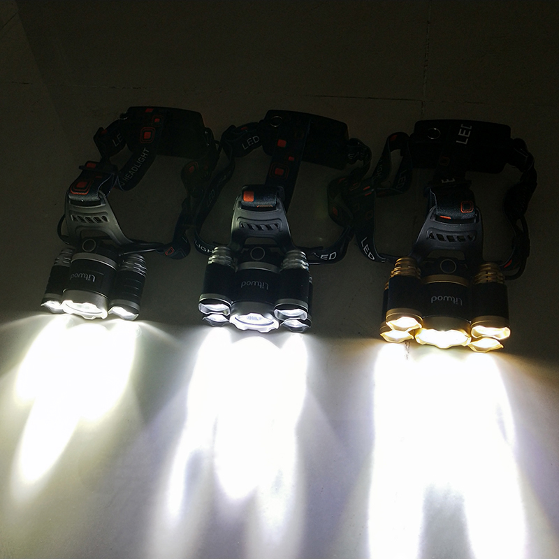 LED Scheinwerfer Jagd draussen scheinwerfer CREE XML 3/5 LED T6 Kopf Lampe Taschenlampe Torchhead licht mit 18650 batterie AC/ DC ladegerät