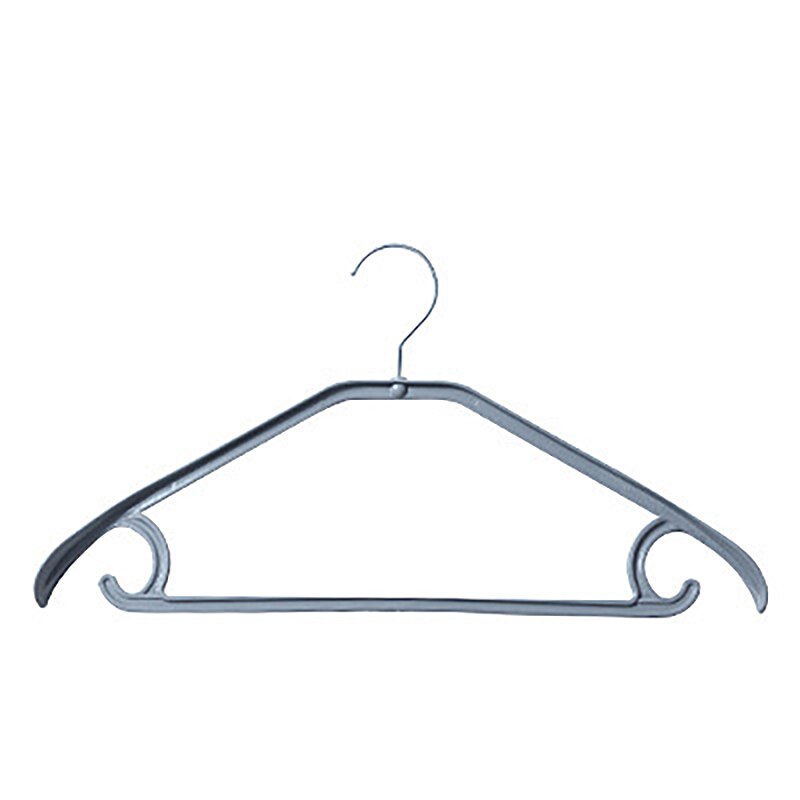 Non-slip Hanger Portable Clothes Hanger Plastic Laundry Storage Drying Hanger for Suit Coat Closet Garment Outdoor Drying Rack: Grey