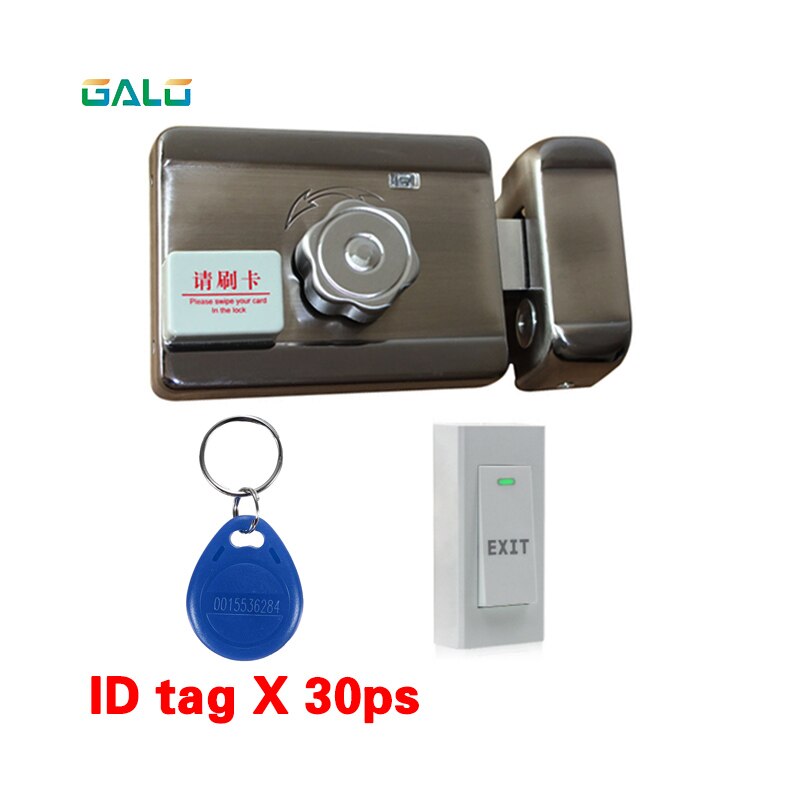 Family Full kit set Security Electronic 125khz RFID Gate Door Lock Access Control System with doorbell exit switch keyboard