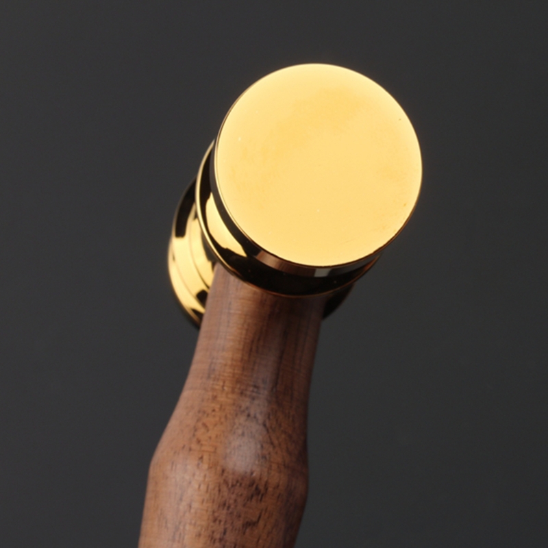 18K Gold Plated Hammer for Lawyers and Courtroom Judges Exquisite Justice Costume Accessories Props Corrosion Protection