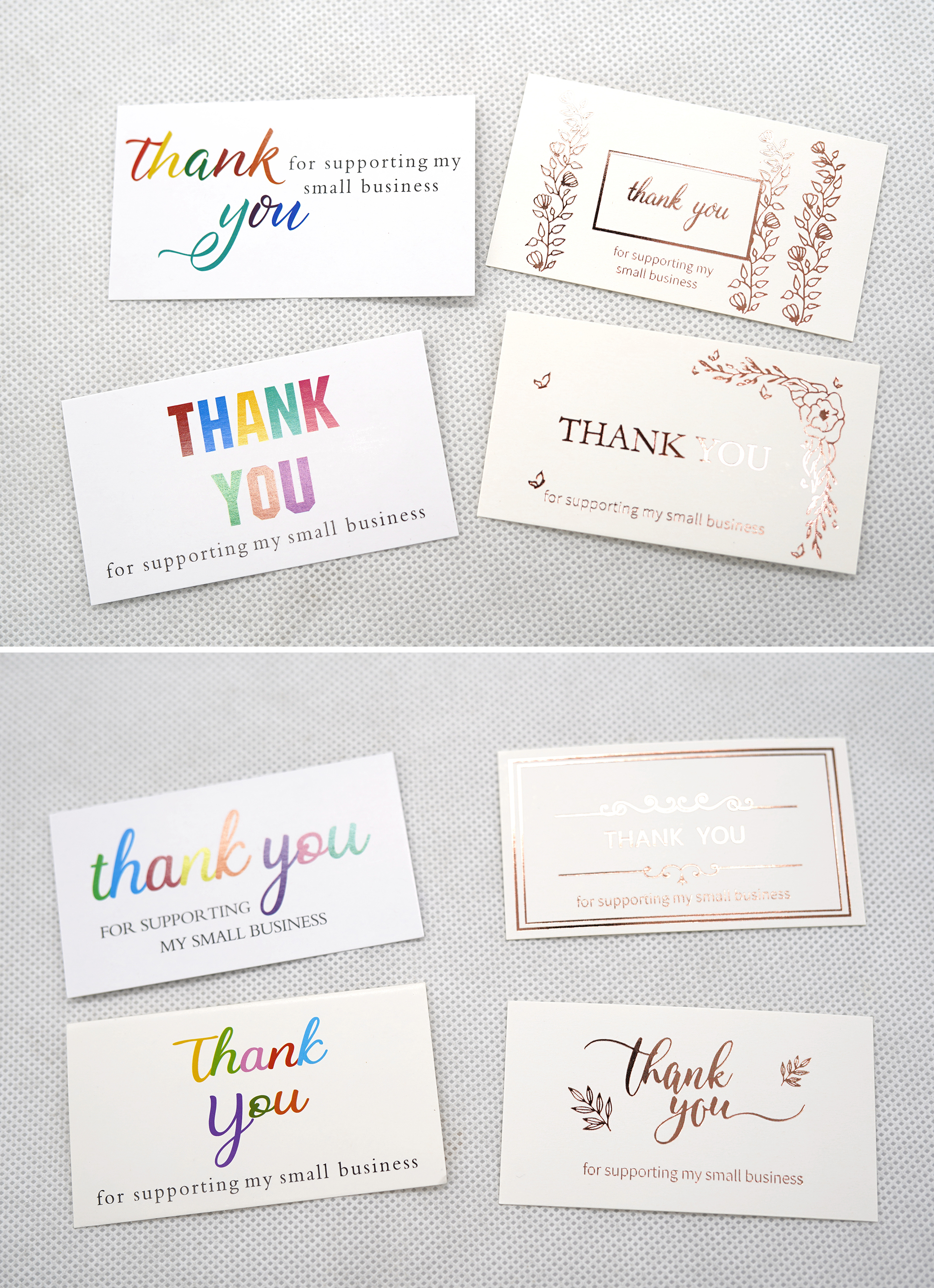 50pcs Thank You for Your Order Business Cards , Shopping Purchase Thanks Greeting Cards Appreciation Card for Small Business