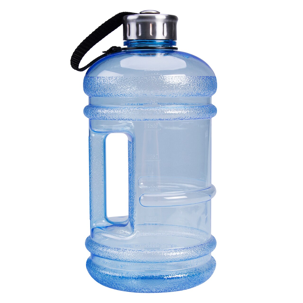 Brand 2.2L Gratis Bpa Grote Sport Gym Training Reizen Oudoor Sport Camping Drink Water Bottle Cap Kettle Jug: Blauw