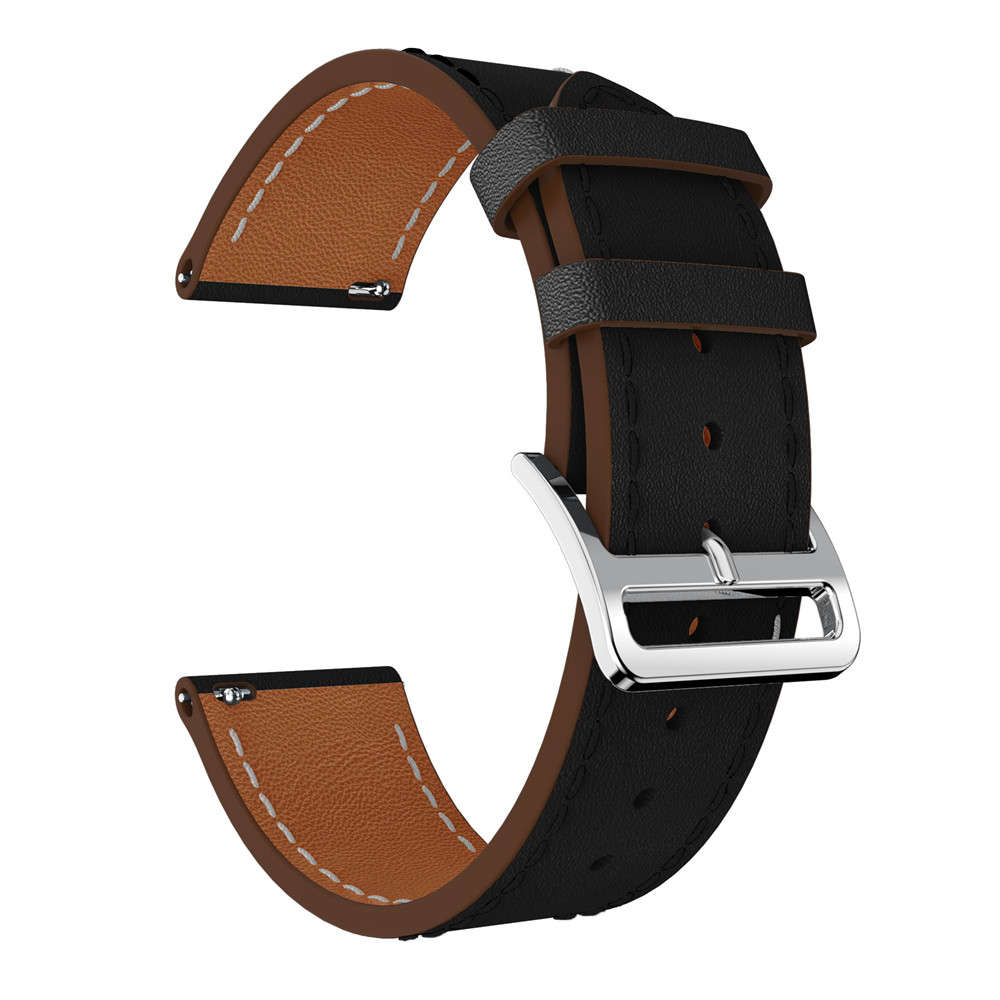 Vervanging Horlogeband Lederen Pols Horlogeband Armband Riem Voor Fitbit Versa Smartwatch Polsband Band: Black
