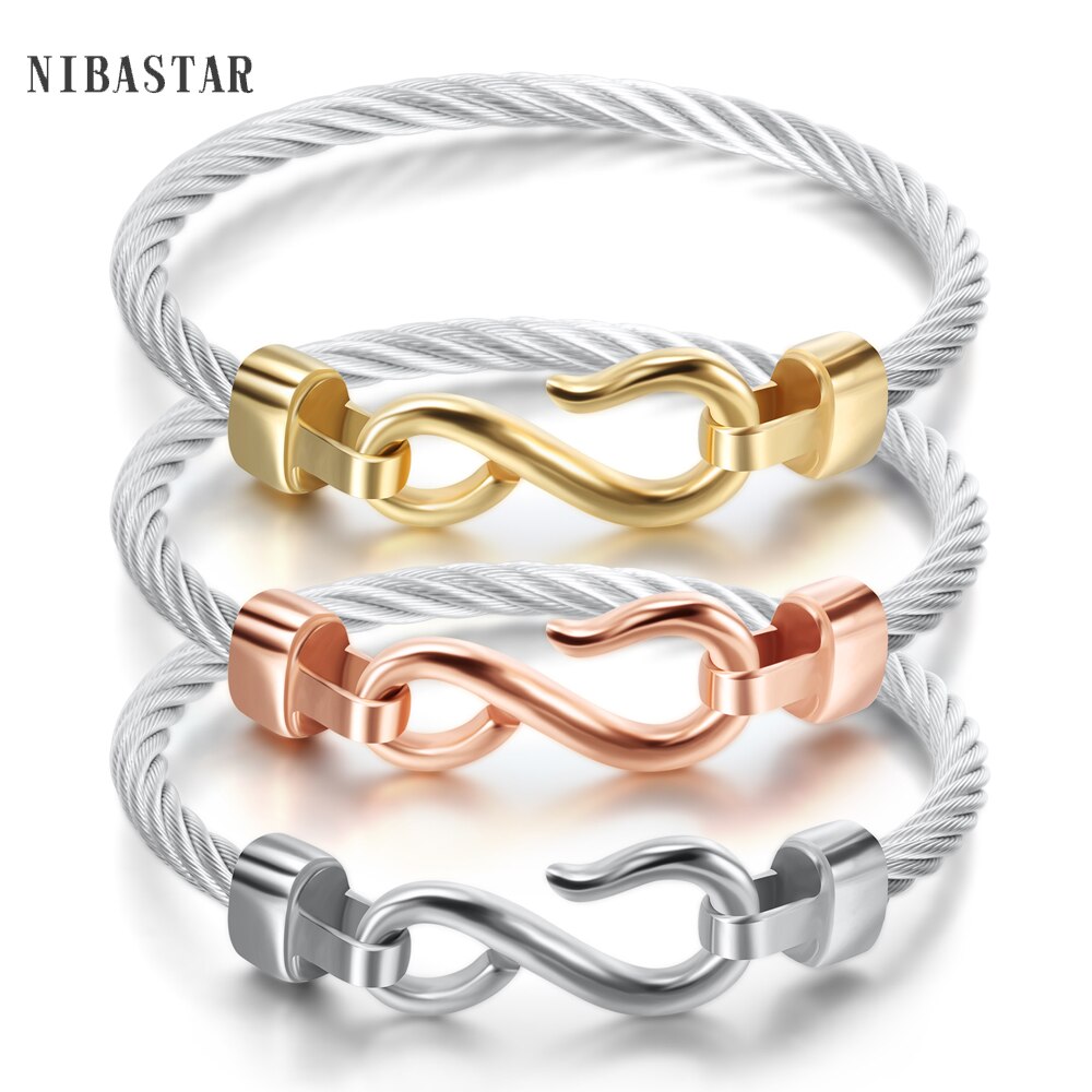 Charm Armbanden Met Rvs Haken Mode-sieraden Infinity Liefde Charm Armbanden En Armbanden Voor Vrouwen
