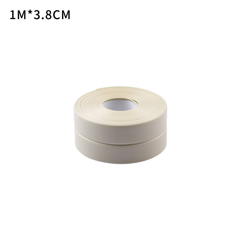 Rubber Waterproof Sealing Strip Sealant Tape Mildew Resistant Self Adhesive Toilet Gap Corner Line Sticker For Kitchen Bathroom: green  1.0x3.8cm