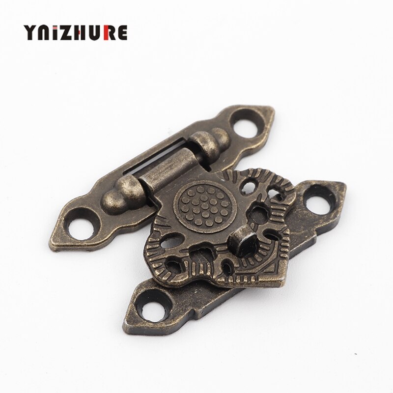 Antieke Alloy Decor Sieraden Trinket Houten Doos Hasp Sluitingen Klink Haak, 2 Stuks
