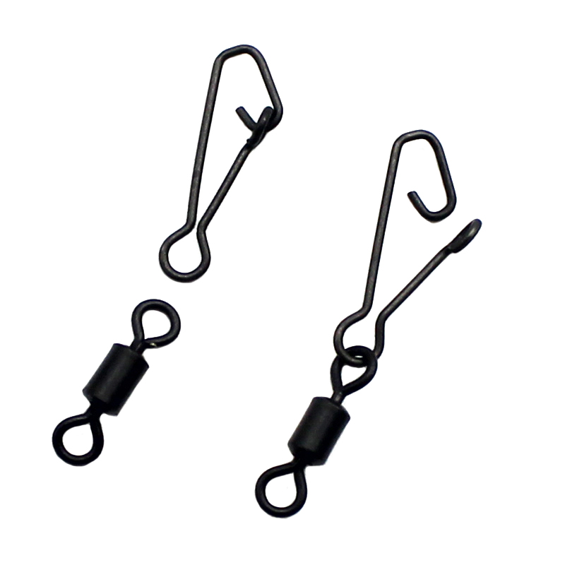 20 Stuks Karpervissen Quick Snap Haak Leader Swivel Clips Haak Aas Connector Clips Voor Karpervissen Rigs Maken Visgerei accessoires