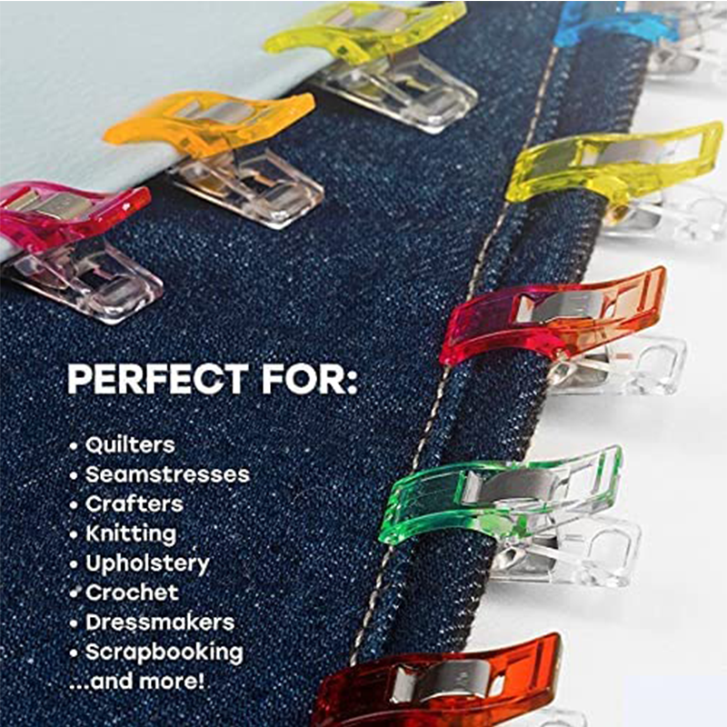Stofklemmen, 30 stuks Naaiclips, Alternatief voor spelden, Houdt stofnaden stevig op elkaar, Accessoires voor naaimachine, Multifunctionele naaiklemmen, wonder clips, diy stiching needle clips