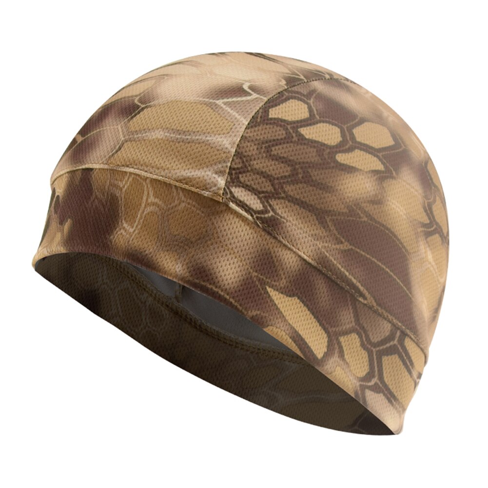 Mountain Bike Helmet Liner Hats Bicycle Durable Spandex Python Pattern Windproof Headwear Skiing Sports Cycling Equipment Hat: 03