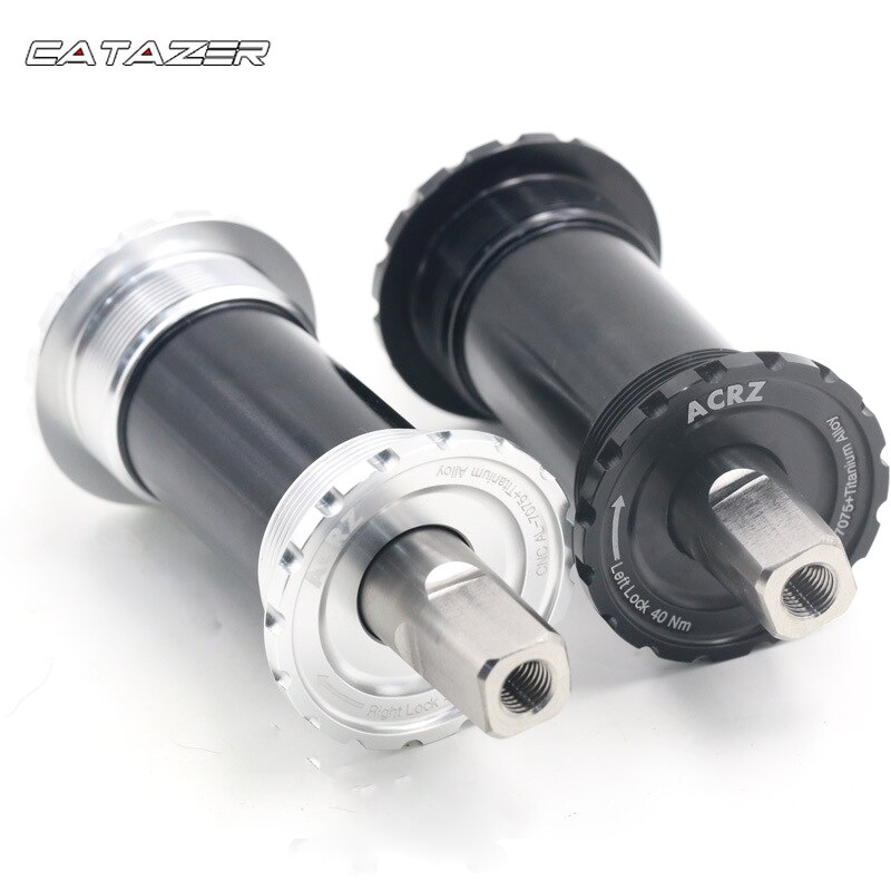Bike Bottom Bracket Titanium BSA English Threaded Square Taper Bottom Bracket 119mm for Brompton 148g