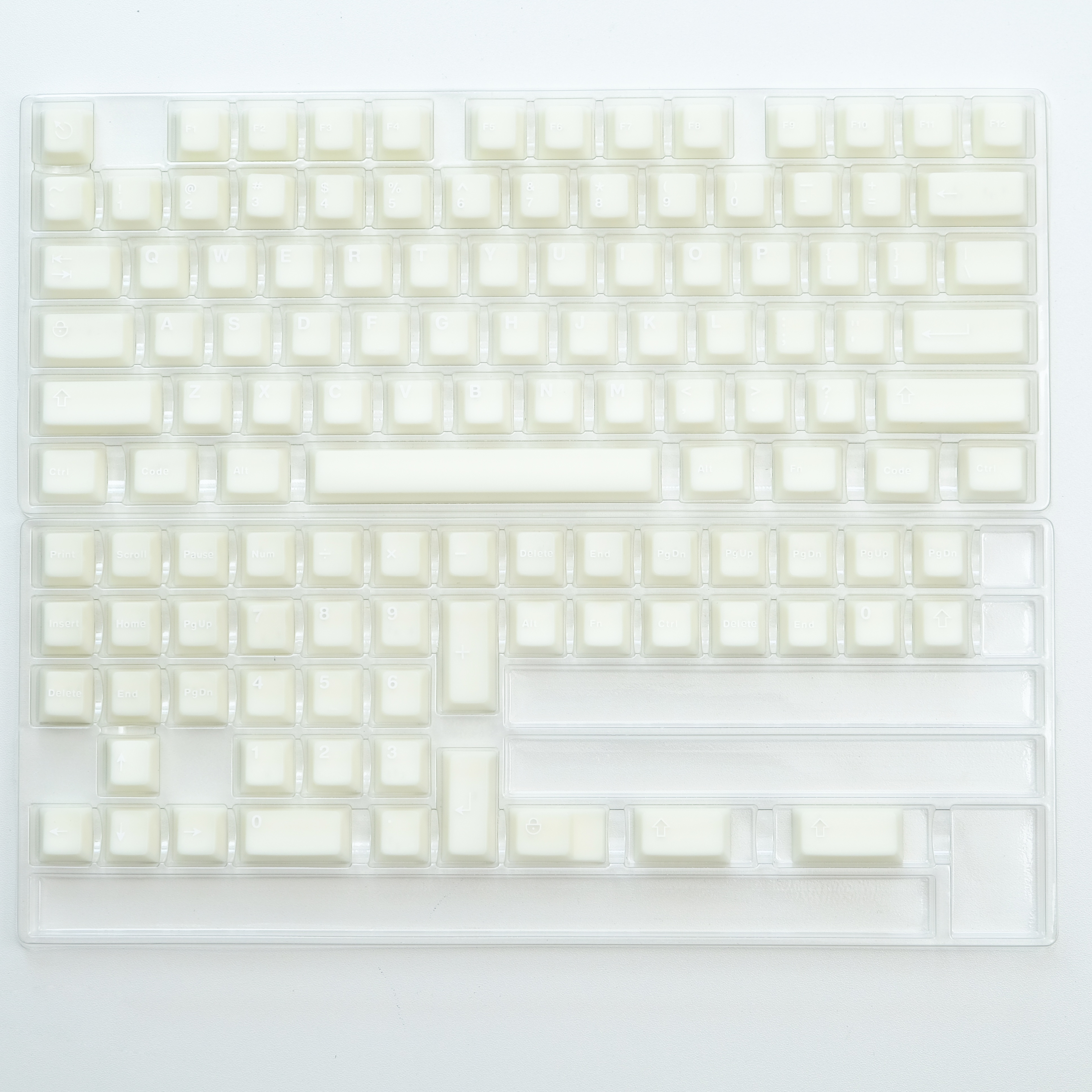 120 Keys Marble Themed Keycaps Double Shot PBT Keycaps Milk White Translucent Cherry Profile Keycap for MX Switch Gamer Keyboard
