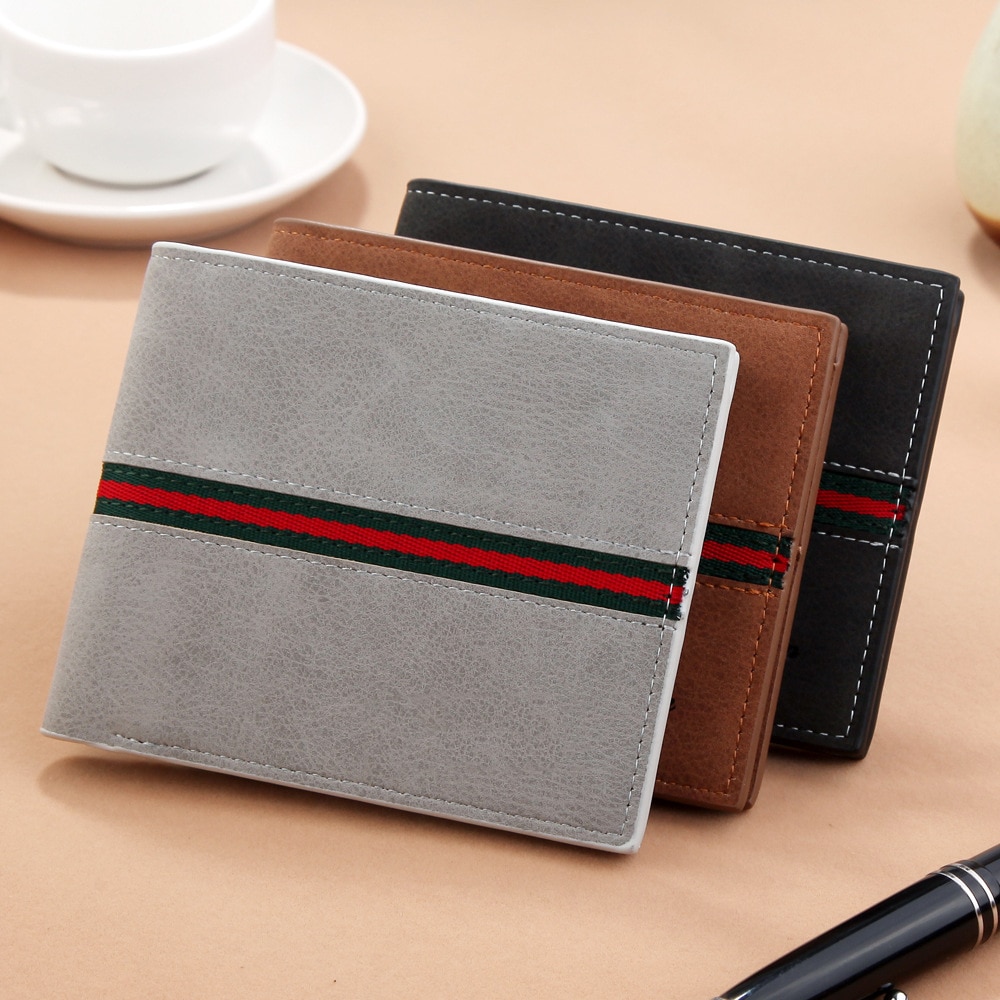 Catei karrui novo masculino curto retro carteira coreano multifuncional horizontal ultra-fino macio carteira local atacado esfrega carteira
