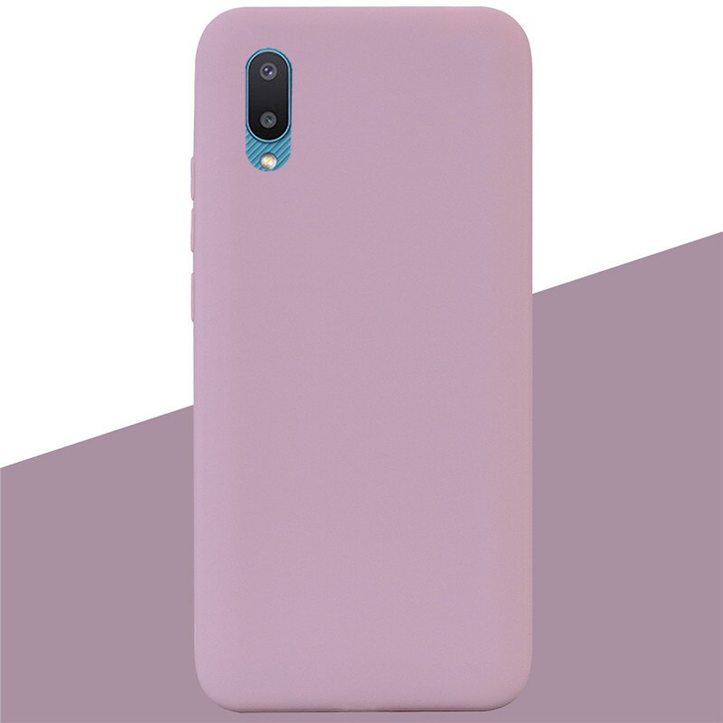 Funda trasera de silicona suave para Samsung Galaxy A02 Galaxy A02 Galaxy A02 A 02 A022F, carcasa de teléfono,: 15 Lotus Pink