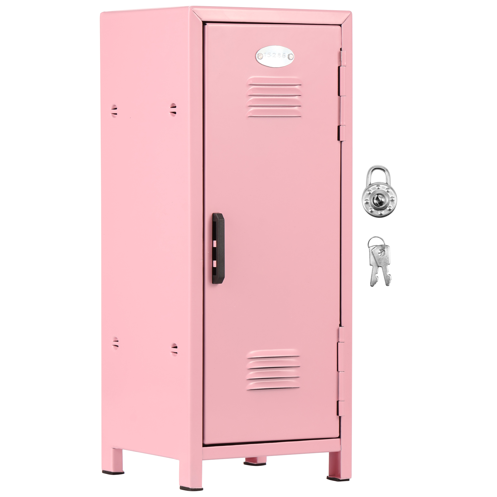 Mini Household Insurance Box Rustproof Metal Small Locker Portable Mini Locker Cabinet Safe Key Insurance Cabinet Mini Storage: black