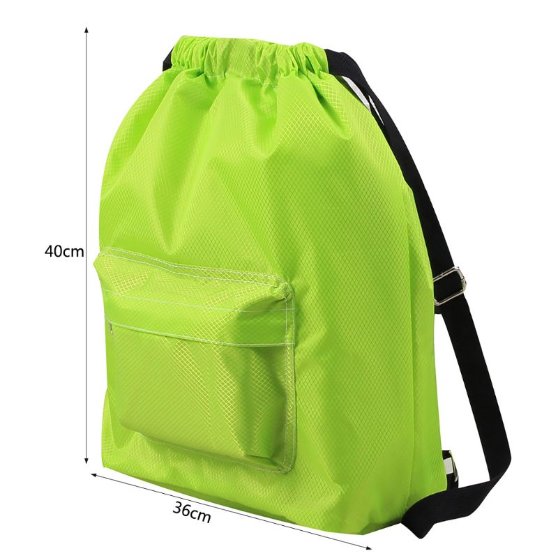 Swimming WaterProof Wet and Dry Separation Cord Backpack women's casual Drawstring Beach bag