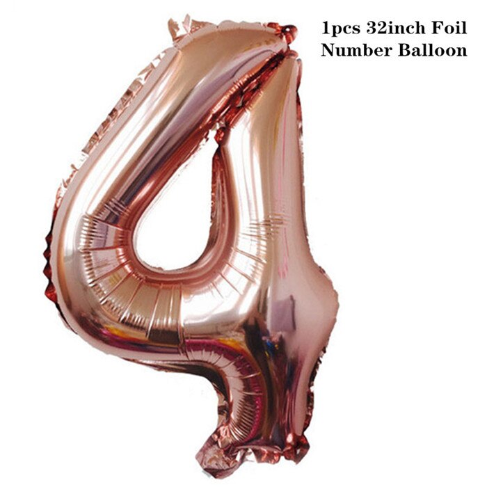 Zwarte Latex Ballon Stand Verjaardagsfeestje Decoraties Volwassen Anniversaire Globos Bruiloft Ballon Boog Nieuwjaar Ballon Helium Ballon: 1pcs-32inch R6-No.-4