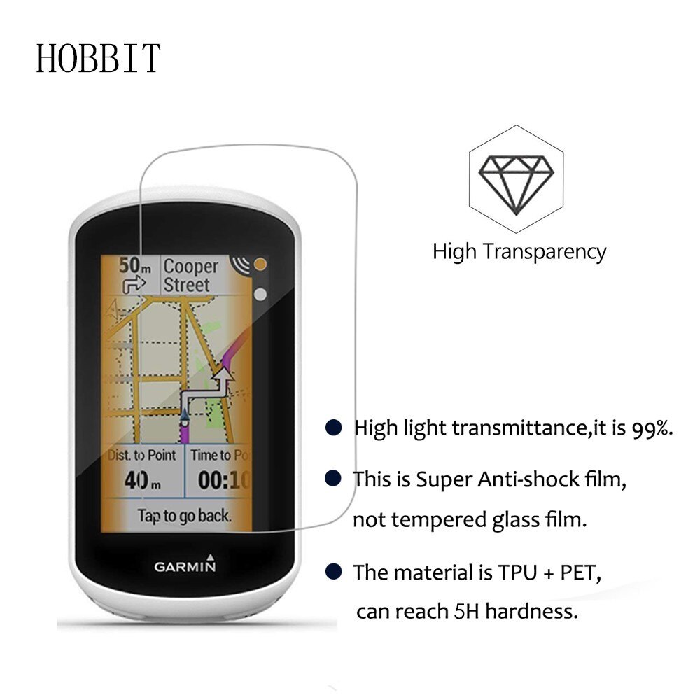 3Pcs Exploriso-Proof Shield Film Voor Garmin Edge Verkennen Alpha 100 200i Edge 830 Gps Bike Screen Protector pet Anti-Kras Film