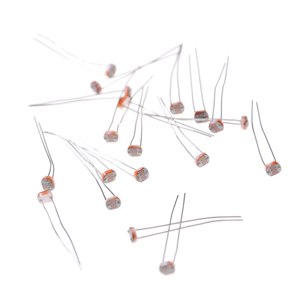 En Detailhandel Fotogeleidende Weerstand Voor Arduino 20Pcs X 5528 Light Dependent Resistor Ldr 5Mm Photoresistor