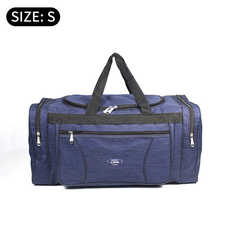 Women Men Oxford Travel Duffel Bag Carry on Luggage Bag Men Tote Large Capacity Weekender Gym Sport Holdall Overnight Bag XA189K: Small blue