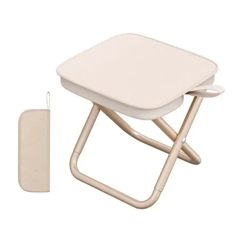 Estuche para lápices al aire libre, Mini bolso portátil plegable, taburete plegable ultraligero, taburete plegable para Picnic, Camping y pesca