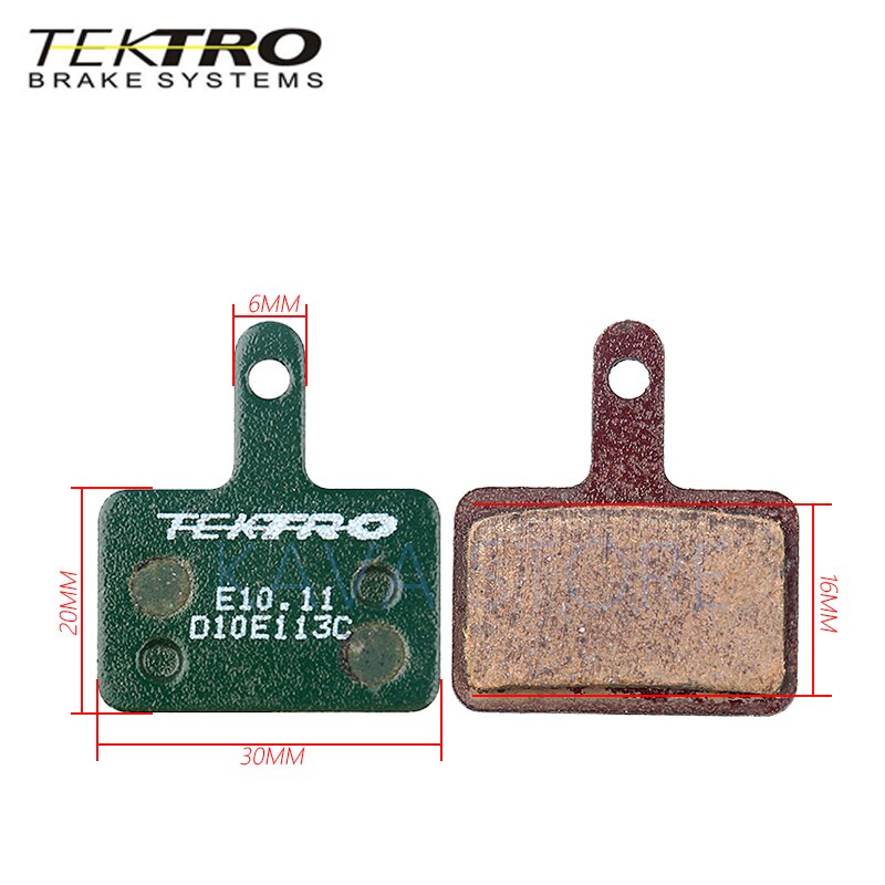 Tektro  e10.11 bremseklodser mtb mountain road foldbare cykel skivebremseklodser til shimano  mt200/m355//m395/m415/m416/m445/m446