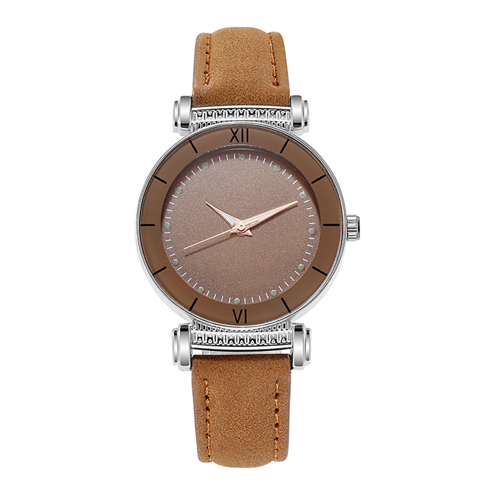 Sleek Minimalist Dial Wristwatches For Women Leather Ladies Watches Luxury Wrist Watch Relojes De Mujer Montre Femme Wristwatch: BW