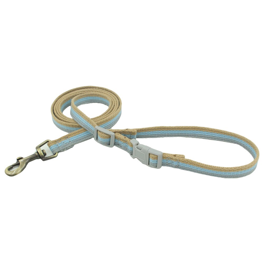 Canvas kat kattenriem halsband verstelbare buste kitten halsbanden en lijnset kitten tracking lijn klein medium groot huisdier halsband: Match blauwe riem