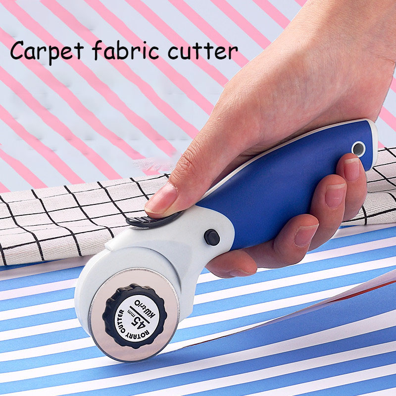 45mm Large Round Knife Cloth Cutter One-handed Operation Carpet Cloth Cloth Cutter Leather Cutter Utility Knife