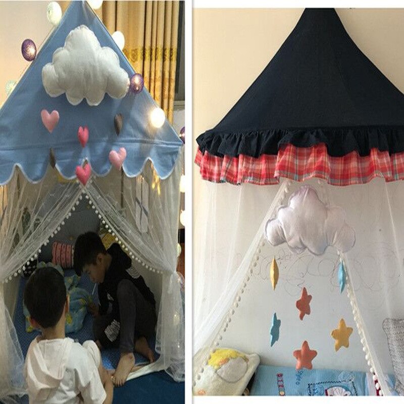 1Pc Wolken Wind Chime Baby Bed Bel Kinderkamer Decoratie Fotografie Props Zachte Rammelaars Mobiele Wandelwagen Opknoping Baby speelgoed