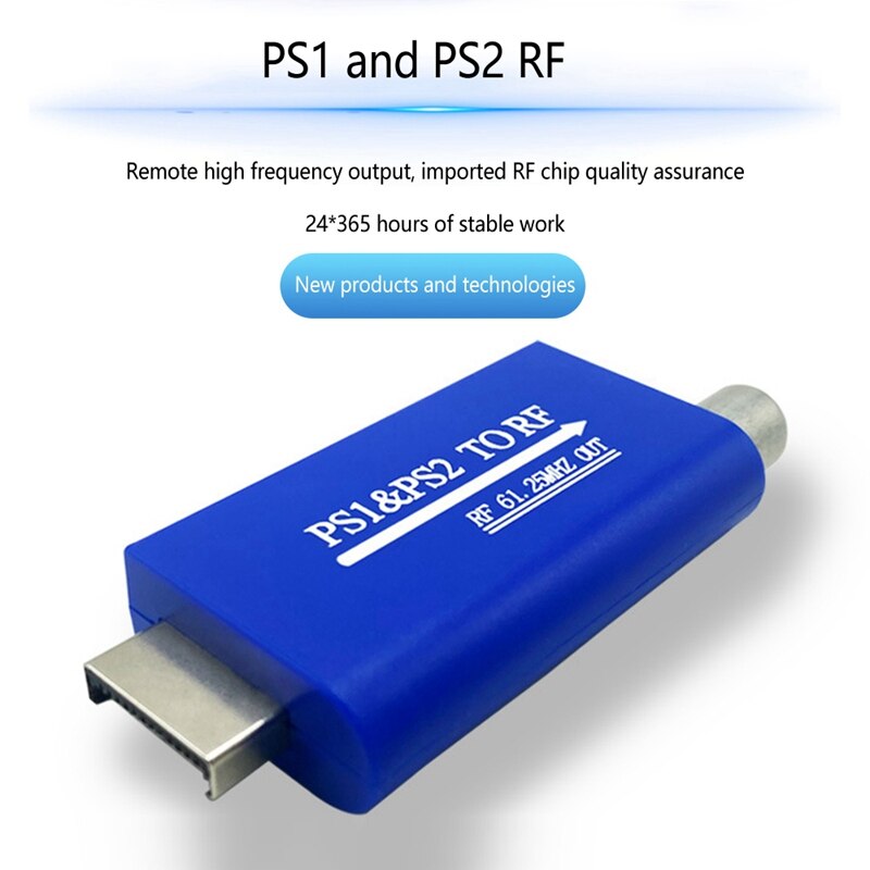 Signaal Converter, ps1/Ps2 Om Rf Kabel Oude Tv Signaal Rf Converter Is Geschikt Voor Dvd/Set-Top Box/Netwerk Doos