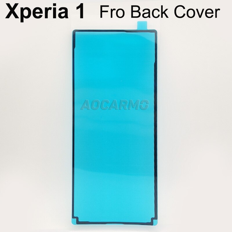 Dower me para sony xperia 1/xz4 j9110 x1 moldura dianteira da tela lcd adesivo traseiro habitação porta capa traseira adesivo fita cola