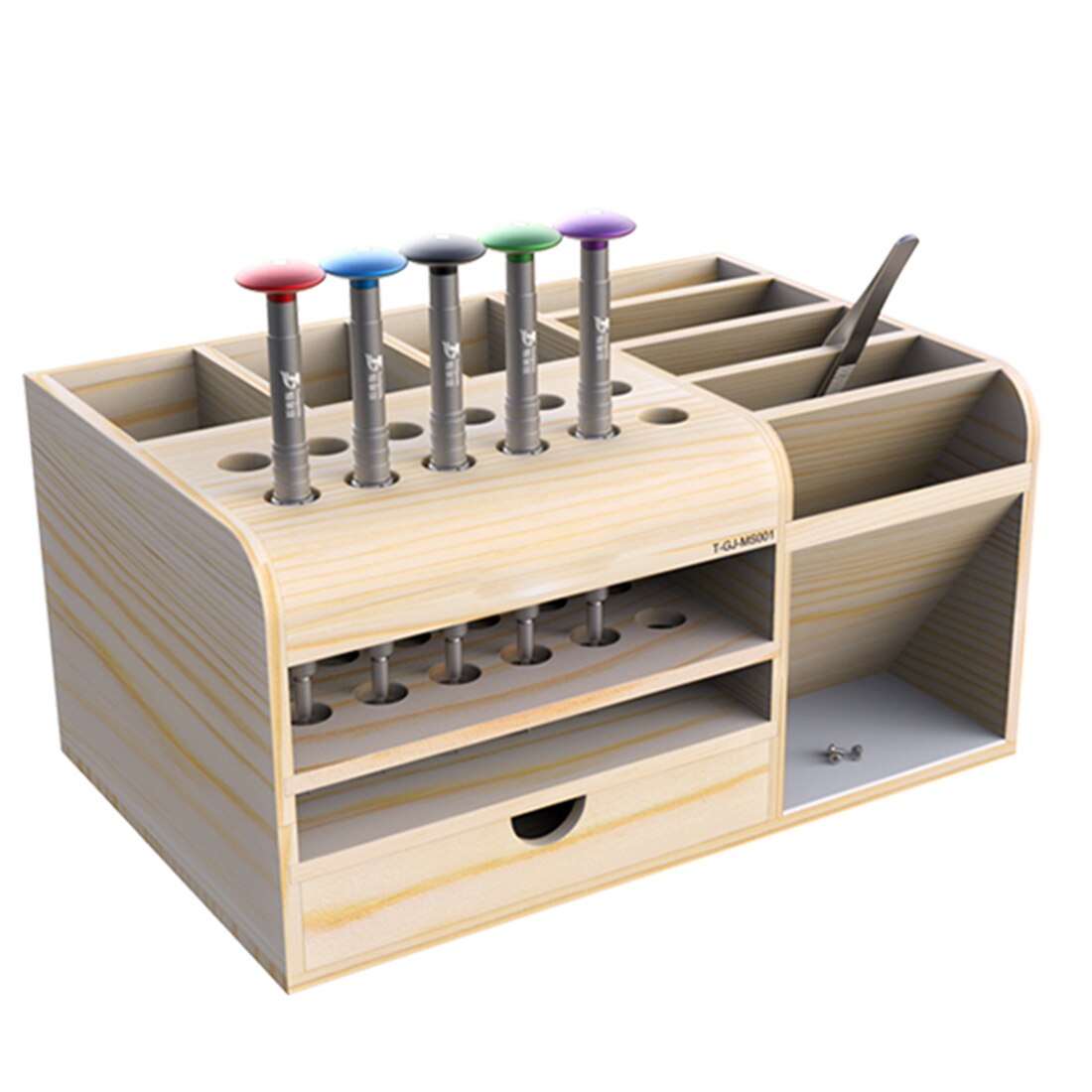 21X13.8X10.4 centimetri di Legno Scatola di Immagazzinaggio Strumenti Di Strumenti di Supporto Dell&#39;organizzatore Per Strumenti di Riparazione Modello Accessori 2020 Nuovo arrivo