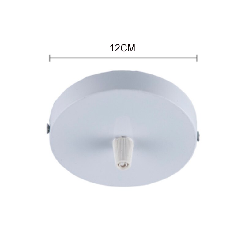 ASCELINA modern Multi ceiling rose pendant light ceiling canopy vintage ceiling plate base lamp light fixtures lampara de techo: 1 holes  white