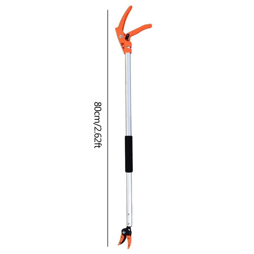 0.6-1M Tree Pruner Extra Long Telescopic Pruning Hold Bypass Pruner Max Cutting 1/2Inch Fruit Picker Tree Cutter Garden Tools: 0.8m