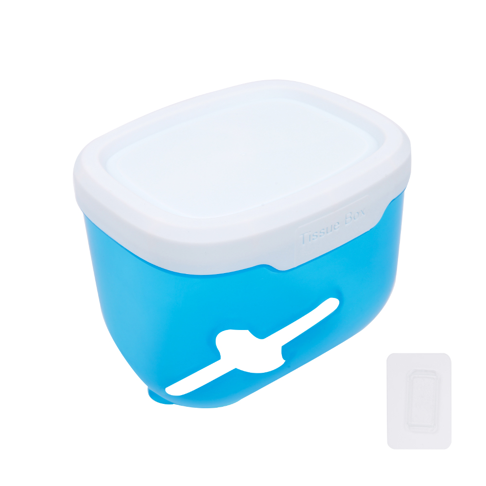 1PC Waterproof Toilet Water Dispenser Toilet Paper Holder Bathroom Tissue Box with Top Storage Table Wall Paper Storage Box: Blue